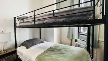 2 bedrooms, iron/ironing board, travel crib, free WiFi