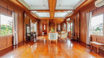Villa, 4 Bedrooms, Smoking, Private Pool | Living area