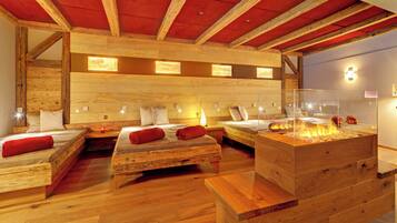 Körperbehandlungen, Warmsteinmassagen, Ganzkörperwickelbehandlung