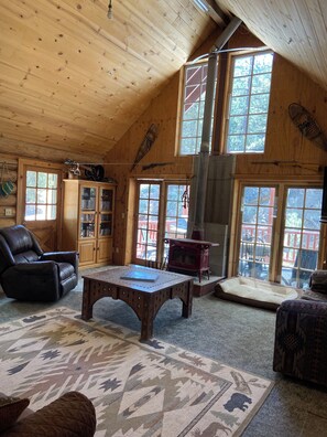 TV, DVD player, books