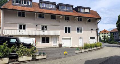 Large apartment in the center of a small village near communications,