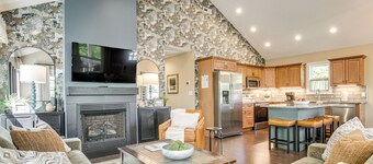 Walk to Dtwn Waynesville: Home w/ Deck!