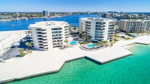 Exterior - Beachfront, Pool, Views of Pass & Gulf, Holiday Isle, Destin"Emerald Breeze" (Destin)