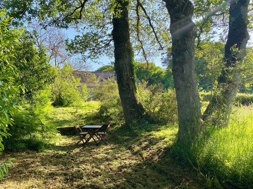 Belle longère entre océan, forêts et rivières, animaux bienvenus !