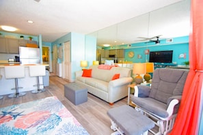 Appart'hôtel, 1 chambre | Coin séjour | Services de streaming