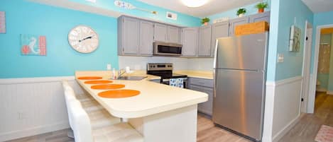 Condo, 1 Bedroom | Private kitchen | Fridge, coffee/tea maker, toaster