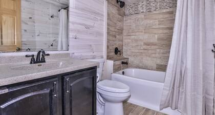 Beautifully remodeled home in the heart of St. Germain with hot tub and fire pit