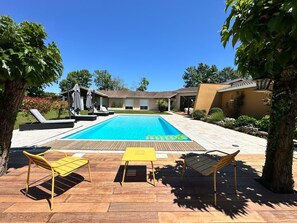 Pool - Magnificent villa with pool and spa near Bordeaux (La Brède)