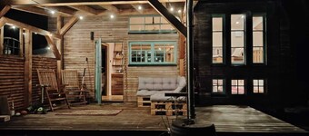 Eco Tiny House in vacation park near ecovillage