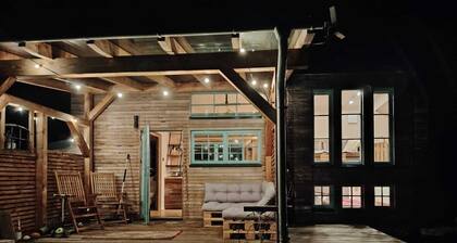 Eco Tiny House in vacation park near ecovillage