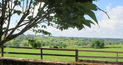 Charming house in the Charolais countryside overlooking the valley