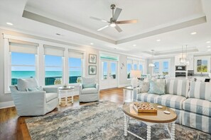 TV, table tennis - Another Round -Oceanfront 5BR- Pool, Putting Green (North Myrtle Beach)