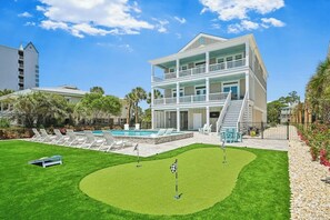 Exterior - Another Round -Oceanfront 5BR- Pool, Putting Green (North Myrtle Beach)