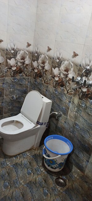 Een douche, zeep