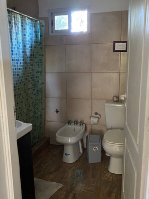 Hair dryer, towels