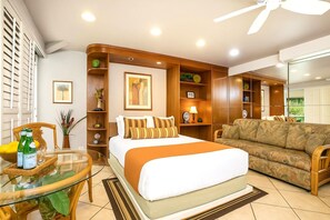 3 chambres, fer et planche à repasser, lit de bébé portatif