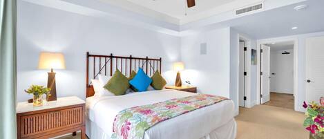 5 chambres, fer et planche à repasser, lit de bébé portatif