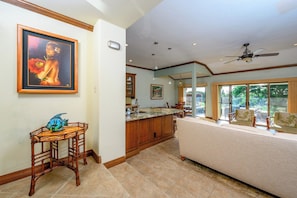 A splash of art, a sea breeze at the door, and a layout built for laid-back island living KGV-16P3 - Kapalua Golf | Golf View 3 BR, Sleeps 6 | Car Incl. w/ 6+ Nights | KGV ML-1177 by KBM (Lahaina)