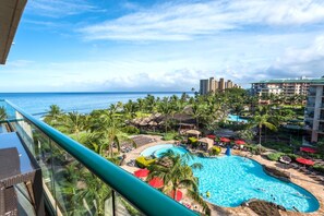 A heated pool - Honua Kai Hokulani | 2 Free Rental Cars | KBM Resorts | Most Stunning Views | 2 Units, 6 Bedrooms | ML-1225 (Lahaina)