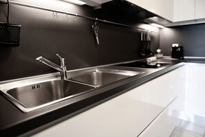 Apartment, 3 Bedrooms, Accessible, Balcony | Private kitchen - Luxury Apartment The DOM Lugano (Lugano)