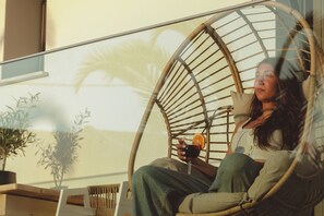 Deluxe Suite, Balcony, Pool View | In-room safe, laptop workspace, soundproofing, free WiFi - Essentia Vita Comfy Suites (Thasos)