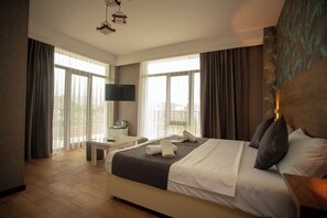 Doppel- oder Zweibettzimmer, Balkon