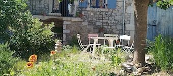 In the heart of the Ardeche river