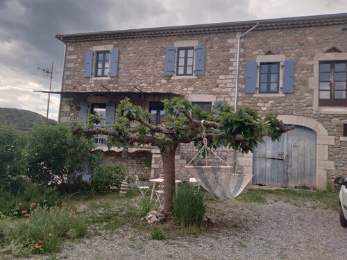 In the heart of the Ardeche river