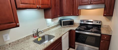 Microondas, placa de cocina y lavavajillas