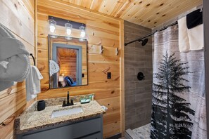 Dusche, Whirlpool, Handtücher