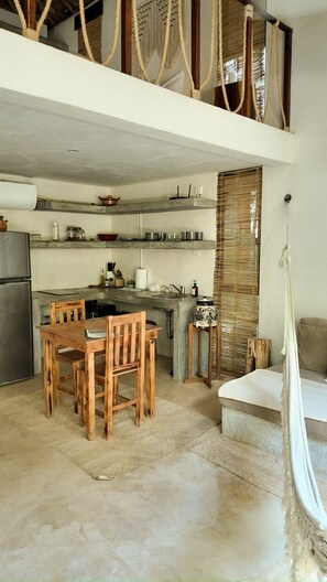 Luxury Bungalow, Pool View | Living area - Ikal Bungalows (Tulum)