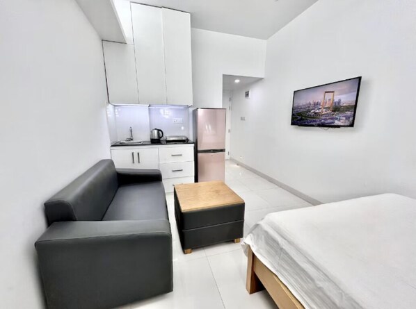 1 makuuhuone, silitysrauta/-lauta, Wi-Fi, vuodevaatteet