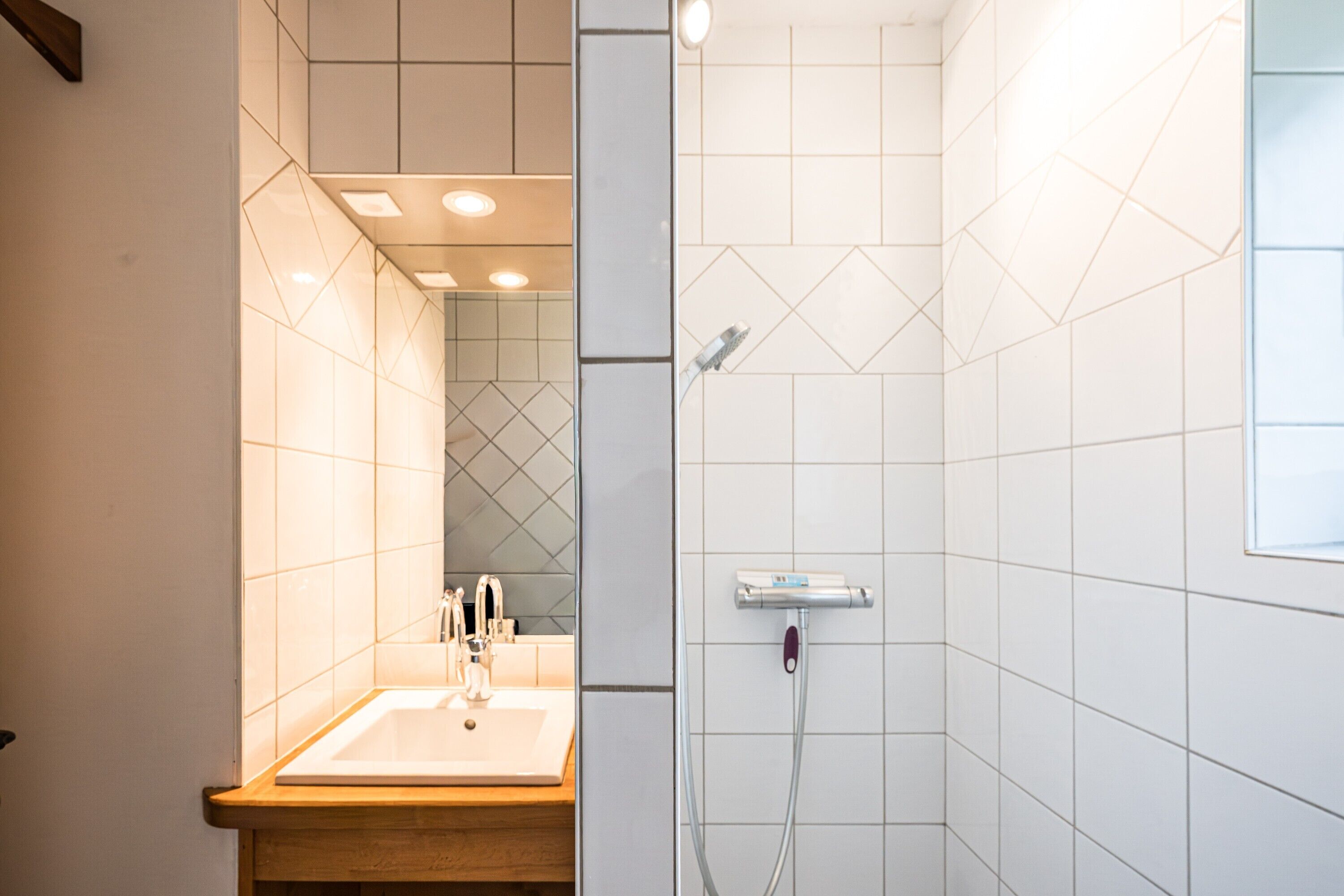 Shower, hair dryer