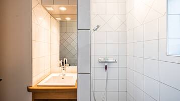 Shower, hair dryer