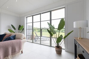 テレビ、暖炉、ステレオ