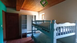 4 bedrooms, iron/ironing board, travel crib