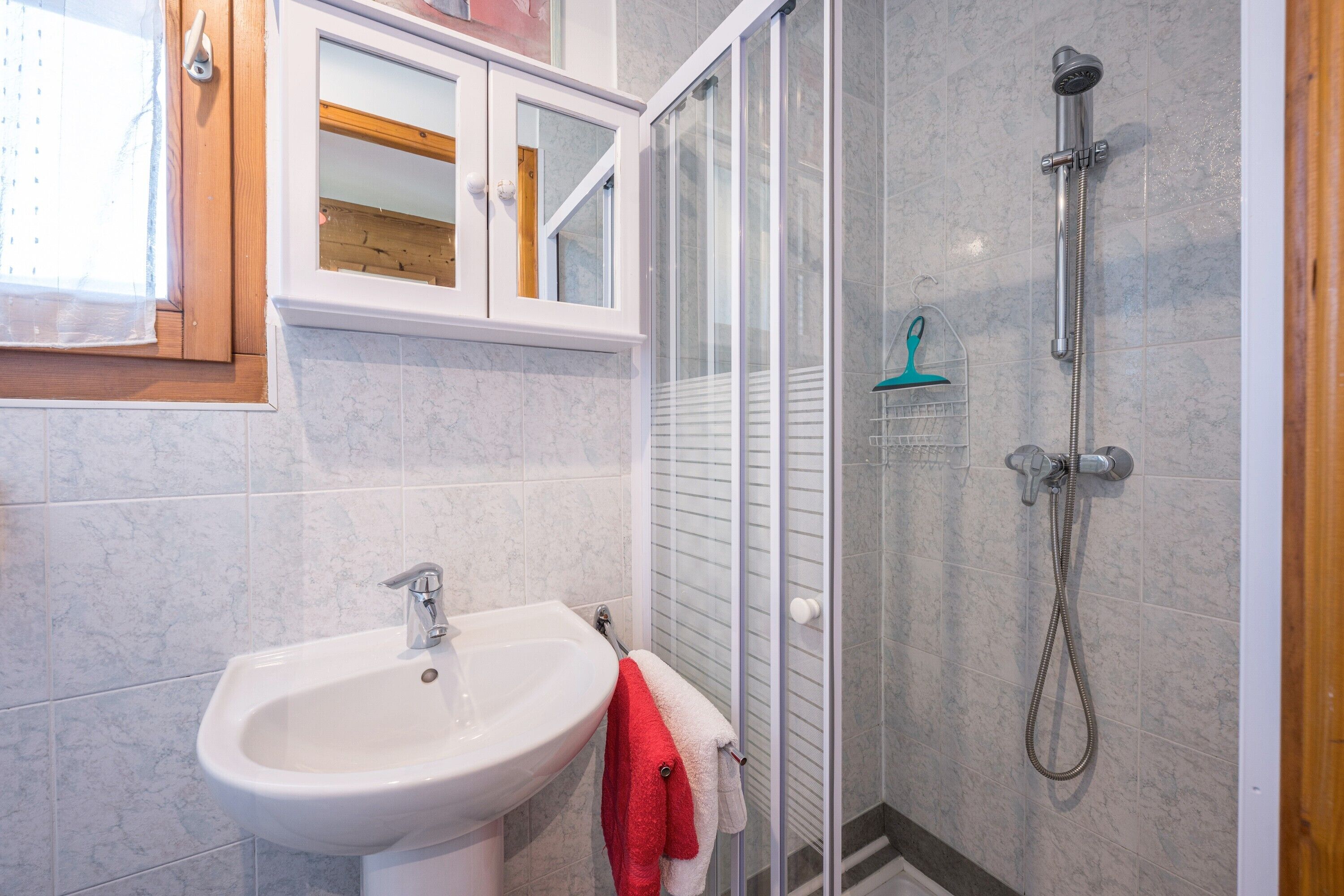 Shower, hair dryer