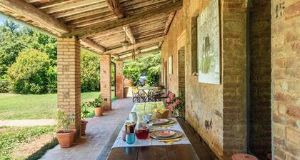 Zimmer 'Podere Marroneto - Camera 1' mit Bergblick, Gemeinschaftspool und Wi-Fi