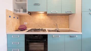 Fridge, oven, stovetop, toaster