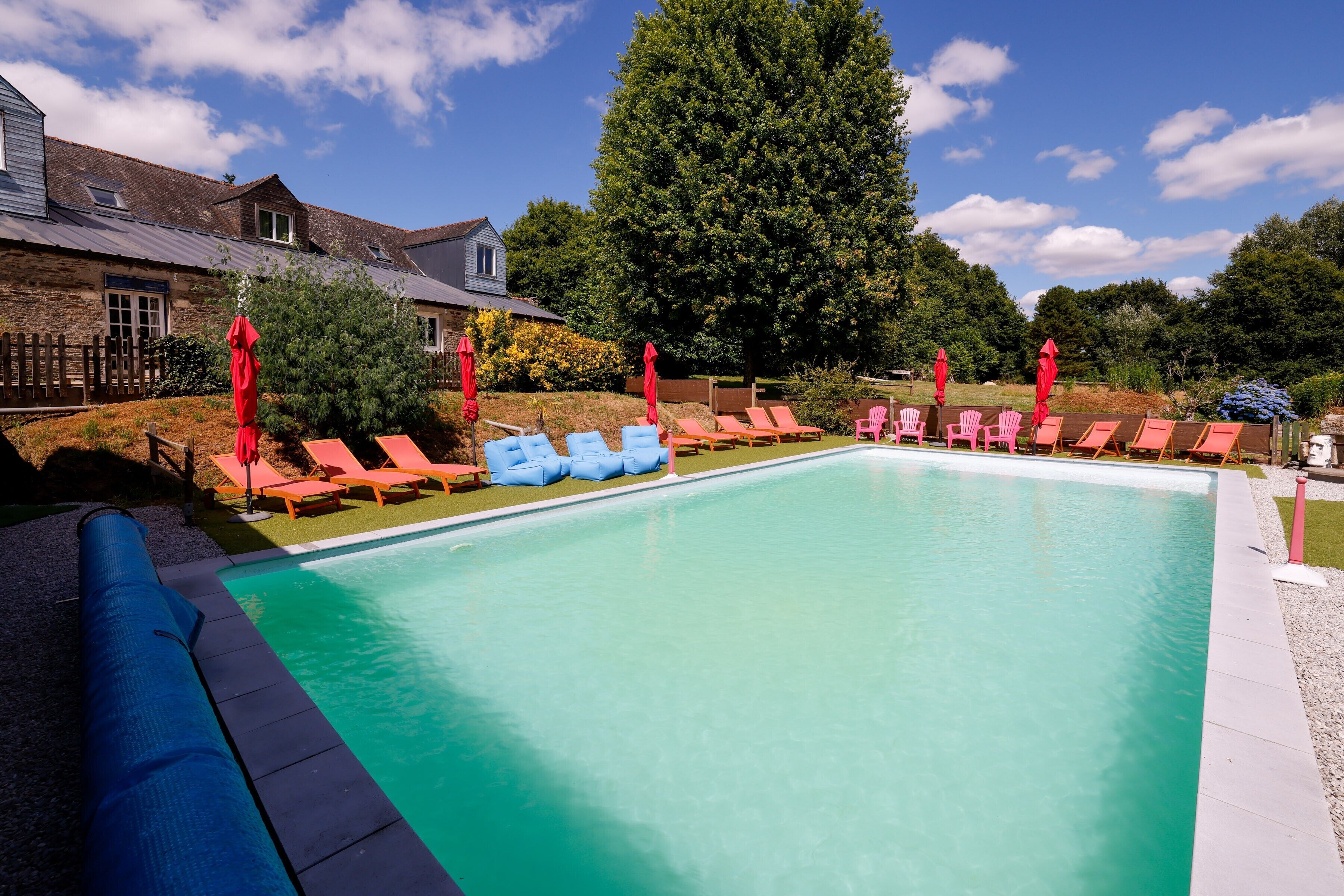 Una piscina riscaldata