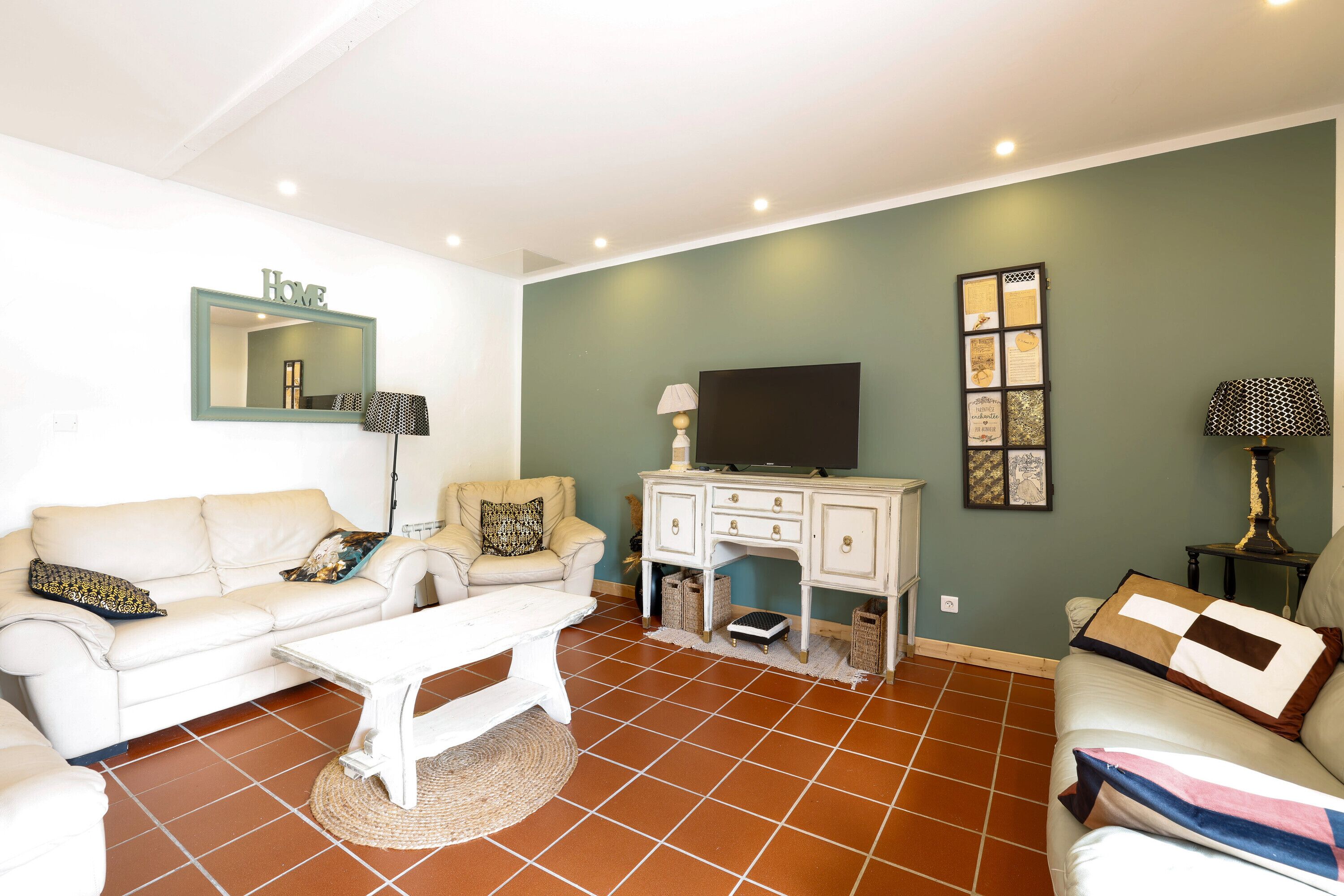 Televisie en een tafeltennistafel