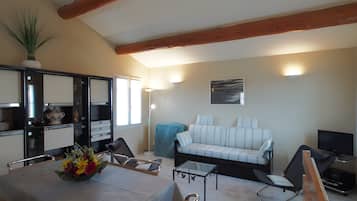 Televisión, reproductor de DVD, estéreo