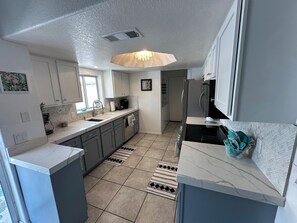 Microwave, oven, stovetop, dishwasher