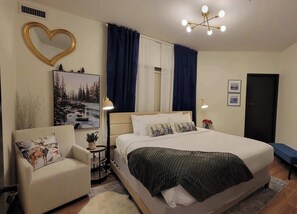 1 bedroom, in-room safe, iron/ironing board, travel crib