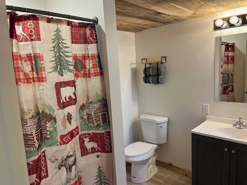 Dusche, Handtücher, Toilettenpapier