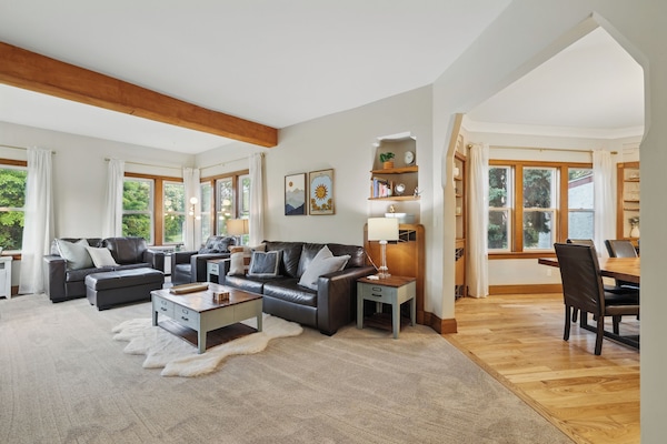 Smart TV, DVD player, books, video library