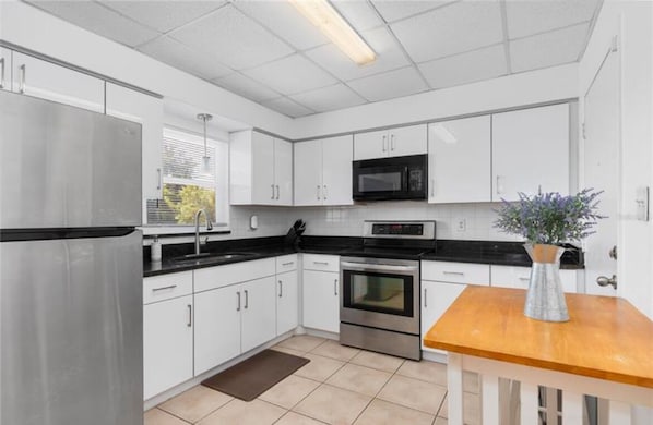 Microwave, oven, stovetop
