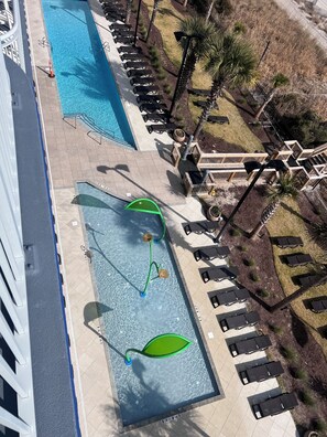 Indoor pool, outdoor pool