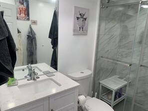 Hair dryer, towels, soap, toilet paper - Chic 2-bedroom apartment with WiFi, AC in charming Bolivar (Bolivar)