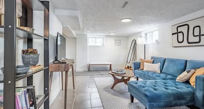 Spacious 2BR Bsmt Apt w/ Free Parking